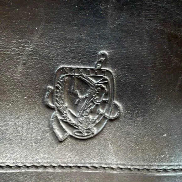 Lauren Ralph Lauren Black Leather Shoulder Bag Vintage